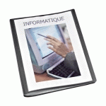 LOT DE 2 - PROTÈGE-DOCUMENTS PERSONNALISABLE VIQUEL - ESSENTIEL RECYCLE - POLYPROPYLÈNE OPAQUE A4 20 POCHETTES - 40 VUES NOIR