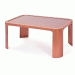 TABLE BASSE RECTANGULAIRE MÉTAL CUIVRÉ ORMI