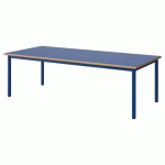 TABLE MALIBU 180X80 T2 4P STRA ALAISÉ BLEU U525/BLEU 5005