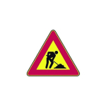TEMPORARY ROAD SIGNS WORK IN PROGRESS FIG. 383