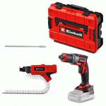 VISSEUSE À PLACO SANS FIL PRO TP-DY 18 LI BL + ACCESSOIRE - POWER X-CHANGE EINHELL PROFESSIONAL