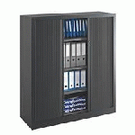 ARMOIRES À RIDEAUX ECO-CONÇUE CLASSIQUES ANTHRACITE H 136 X L 120