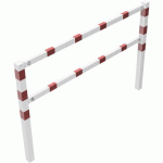 BARRIÈRE CHEMIN PIÉTONS-HAUTEUR DE GENOUX-BLANC/ROUGE-2000MM - SCHAKE