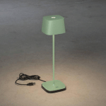 KONSTSMIDE LAMPE DE TABLE LED CAPRI EXTÉRIEUR, VERT-GRIS