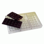 PLAQUE CHOCOLAT 3 TABLETTES DE 18 CARRÉS 100 G