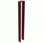 POTELET EN U HOOPER MÉTAL HAUTEUR 1 M - ROUGE 3004 - BUTON DESIGN