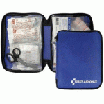 TROUSSE DE PREMIERS SECOURS, 50 PIÈCES, BLEU