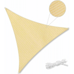 SEKEY - VOILE D'OMBRAGE HDPE PERMÉABLE 5×5×5M, BEIGE