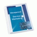 POCHETTES PERFORÉES OXFORD A4 À SOUFFLET À RABAT LATÉRAL POLYPROPYLÈNE GRAINÉ 20/100E - BOÎTE DE 10