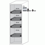 ARMOIRE S-PHOENIX TOUCHLESS-90 S90.196.060.075.FDAO GRIS - ASECOS