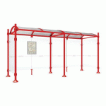 ABRI BUS 5 M PROVINCE 2 BARDAGES LAT. AGORA ROUGE 3020 - PROCITY