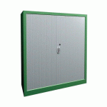 ARMOIRE À RIDEAUX LARGEUR 120 HAUTEUR 135 CM TURQUOISE-BLANC - MANUTAN COLLECTIVITÉS