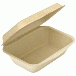 BOÎTE 1 COMPARTIMENT BIONIC 600 ML 13.6X18.2X6.4 CM CELLULOSE NATUREL (VENDU PAR 1000)