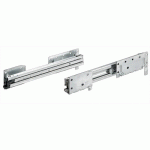 COULISSE POUR TIROIR DE BUREAU - QUADRO DUPLEX - 25KG - L530MM HETTICH
