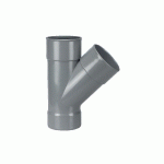 CULOTTE PVC DOUBLE FEMELLE 45° D40 - WAVIN - 3026032