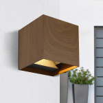 GLOBO APPLIQUE EXTÉRIEUR VERONIKA UP/DOWN CUBE OPT. BOIS
