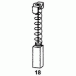JEU DE 2 CHARBONS 6.4 X 12.5 X 18  POUR FEIN