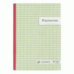 LOT DE 5 - CAHIER DE FACTURE MANIFOLD EXACOMPTA AUTOCOPIANT A4 50 PAGES TRIPLE EXEMPLAIRES