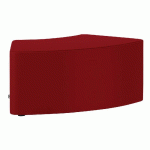 POUF SHIFT+ LANDSCAPE INCURVÉ 60° - 109,9 X 52,8 X 30 CM - STAMSKIN TOP ROUGE - MANUTAN COLLECTIVITÉS