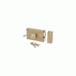 SERRURE MONOPOINT EN APPLIQUE ALPHA CYLINDRE ROND HORIZONTAL TIRAGE DROITE - BRICARD - 350110