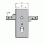 SERRURE DE GARAGE VEROUILLAGE HORIZONTAL SANS RESSORT ÉPAISSEUR 18MM - WSS - 16560000010