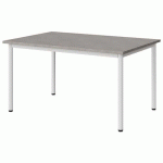 TABLE MALIBU 120X80 T4 4P STRA ABS BÉTON F186/BLC 9016