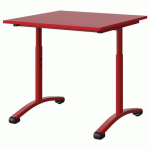 TABLE MALIBU 80X80 T3/T6 DL ST ABS ROUGE U321/ROUGE 3020 - MANUTAN EXPERT