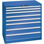 ARMOIRE 8 TIROIRS SÉRIE 78.294-CAPACITÉ 75KG-BLEU FLUO - LISTA