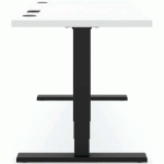 BUREAU ELEMENTS SOLID 1800 AVEC CHARGEUR QI - GRIS - BLANC - ACTIFORCE