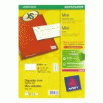ETIQUETTE ADRESSE LASER 38,1 X 21,2 MM AVERY L7651-25 BLANCHE - BOÎTE DE 1625