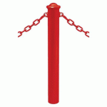 POTELET PROVINCE Ø114 MM CHAINES 2 ANNEAUX AGORA ROUGE 3020 - PROCITY
