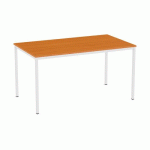 TABLE À MANGER VERSYS AVEC BASE GRIS CLAIR RAL 7035 140 X 80 X 743 CM CERISIER