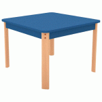 TABLE ERGO CARRÉE T1 - BLEU/HÊTRE - MANUTAN COLLECTIVITÉS