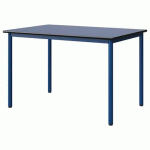 TABLE MALIBU 120X80 T6 4P STRA BLEU U525/NOIR BLEU 5005 - MANUTAN EXPERT