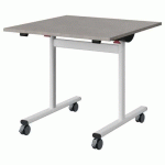 TABLE MALIBU RAB. 80X80 T5 DL STRA ABS BÉTON F186/BLC 9016