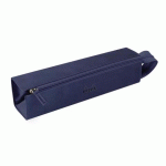 TROUSSE RHODIARAMA PLUMIER SIMILI CUIR 23 X 5 CM - BLEU NUIT