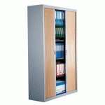 ARMOIRE À RIDEAUX DÉMONTABLE DÉCOR H 200 X L 120 CM CORPS ALUMINIUM / RIDEAUX HÊTRE