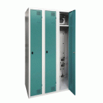 ARMOIRE SÉCHANTE IP 3 COLONNES À MORAILLON TURQUOISE - MANUTAN COLLECTIVITÉS