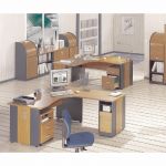 BUREAU DROIT AXIOME - L. 80 X P. 80 CM - PLATEAU MERISIER AXIOME - PIEDS PLEINS ANTHRACITE