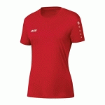 MAILLOT DE FOOT MANCHES COURTES FEMME - JAKO - TEAM ROUGE