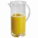 PICHET À JUS DE FRUIT AVEC COUVERCLE, 2,0 L, TRANSPARENT
