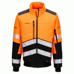 PORTWEST EV468 SOFTSHELL BOMBER HV EV4 ORANGE/NOIR - TAILLE S