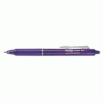 LOT DE 2 - STYLO ROLLER PILOT FRIXION BALL CLICKER EFFAÇABLE RÉTRACTABLE VIOLET POINTE 0,7 MM - ÉCRITURE FINE VIOLET