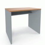 BUREAU VIVA DESIGN DROIT 90 X 76 X 60 CM HÊTRE / GRIS