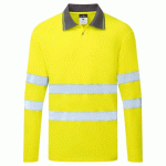LOT DE 2 - PORTWEST ES277 ES1 ESSENTIAL POLO HAUTE VISIBILITÉ M/L JAUNE - TAILLE S