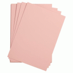 LOT DE 5 - ETIVAL COLOR PAQUET 5F A4 160G - ROSE FONCÉ