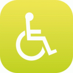 PLAQUE EN DRAPEAU PLEXI - PMR - VERT CLAIR