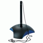 PORTE-STYLO À BILLE DELTA, PLASTIQUE, NOIR/BLEU - LOT DE 2