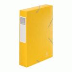 CHEMISE BOX CARTE CARTOBOX EXACOMPTA 24 X 32 CM DOS 6 CM JAUNE