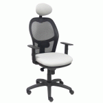 FAUTEUIL DE BUREAU JORQUERA - DOSSIER MAILLE - GRIS CLAIR